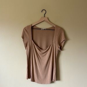 Reformation Ribbed Capsleeve top size 2X